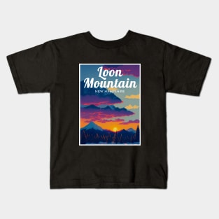 Loon Mountain New Hampshire United States ski Kids T-Shirt